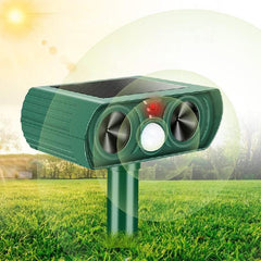 Solar Cat Repeller Ultrasonic Outdoor Waterproof Animal Deterrent