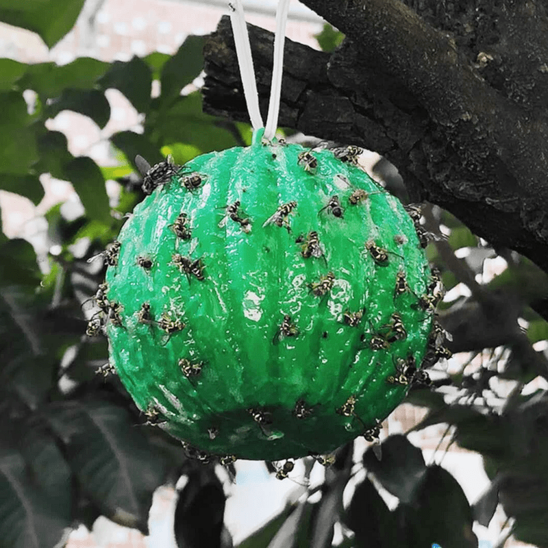 Pumpkin Shaped Fly Trap Ball - Catch Flies Instantly