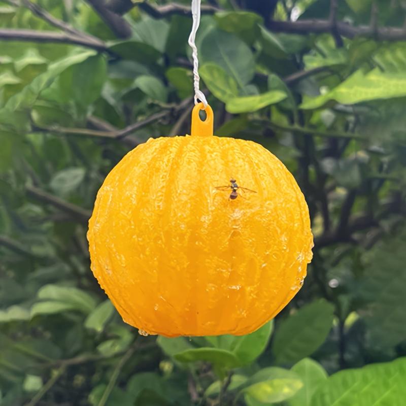 Pumpkin Shaped Fly Trap Ball - Catch Flies Instantly