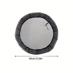 2pcs Mesh Rain Barrel Cover Drawstring Buckets Netting