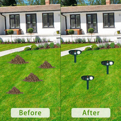 Solar Ultrasonic Animal Repellant Waterproof Deterrent