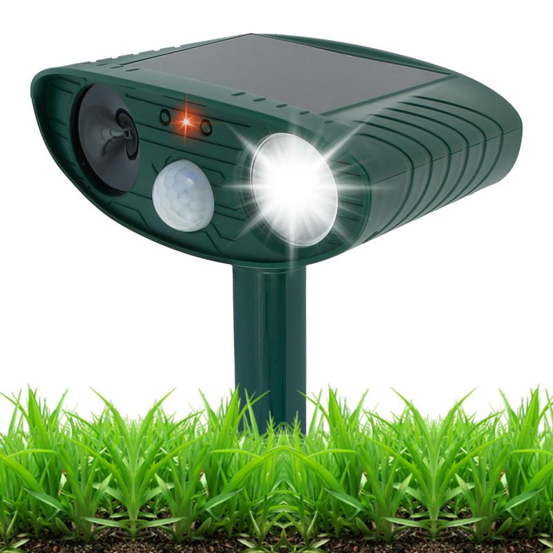 Solar Ultrasonic Animal Repellant Waterproof Deterrent