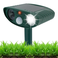 Solar Ultrasonic Animal Repellant Waterproof Deterrent