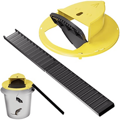 Mouse Trap Bucket Catch Auto Reset Humane or Lethal Rat Trap 5 Gal