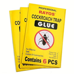 6pcs Cockroach Sticker Trap Sticky Cockroach Board Indoor And Outdoor