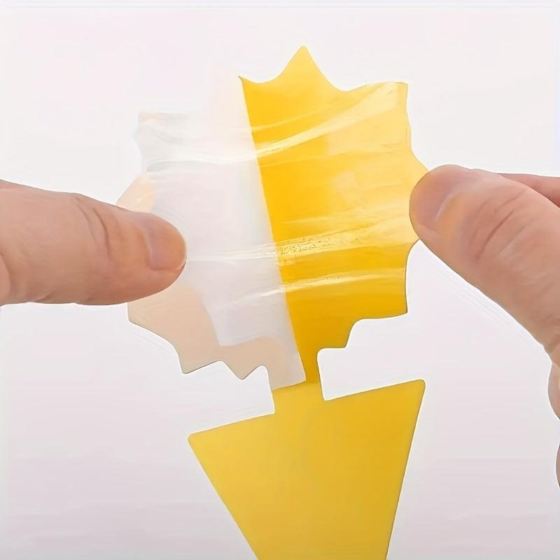 20pcs Double Sided Sticky Insect Trap Yellow Plate Pest Trap