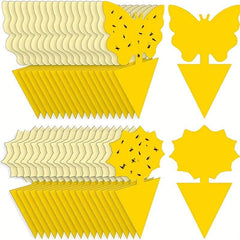 10pcs Armyworm Board Double Sided Yellow Insect Butterfly Flower Armyworm Board