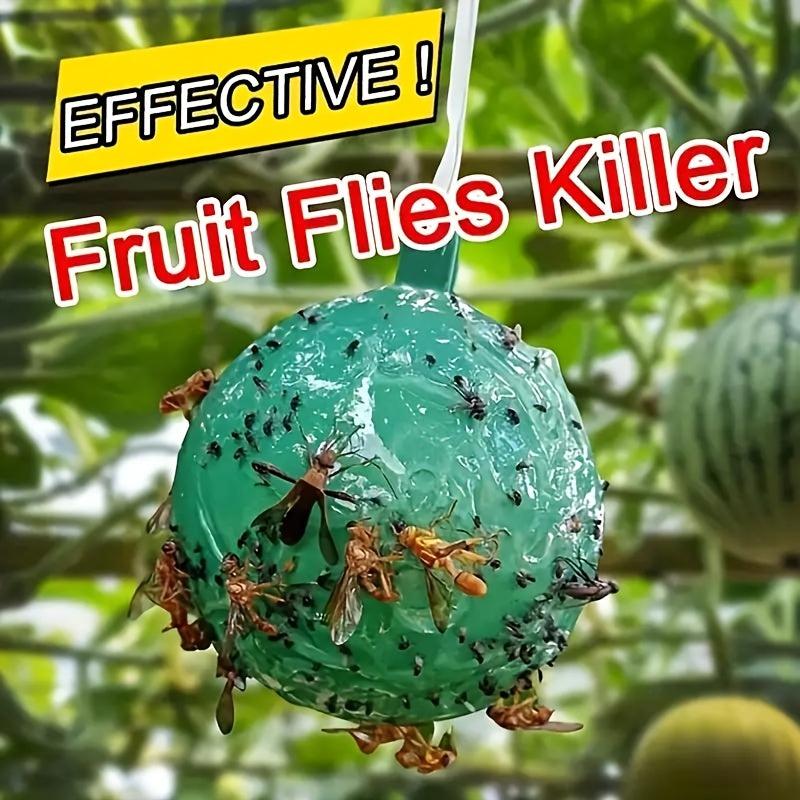 8pcs Hanging Pumpkin Shape Fly Trap Pest Repeller Sticky Trap