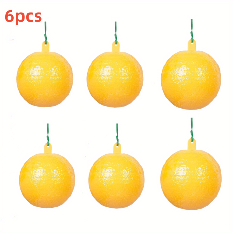 8pcs Hanging Pumpkin Shape Fly Trap Pest Repeller Sticky Trap