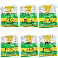 6pcs Outdoor Hanging Fly Trap Disposable Horse Ranch Fly Trap Bag