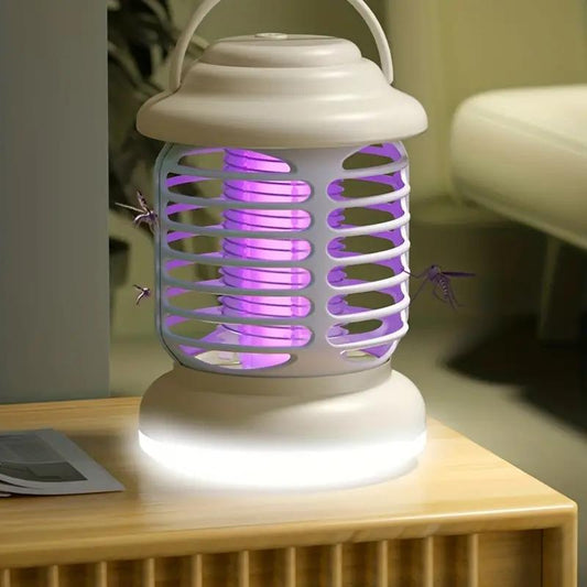 Portable Silent Mosquito Catcher with LED Lamp Rechargeable Mosquito Killer
