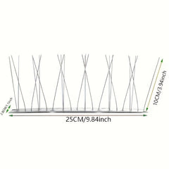 Stainless Steel Anti-Bird Base with 12 Needles - Crow and Woodpecker Deterrent