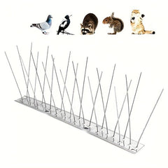 Stainless Steel Anti-Bird Base with 12 Needles - Crow and Woodpecker Deterrent