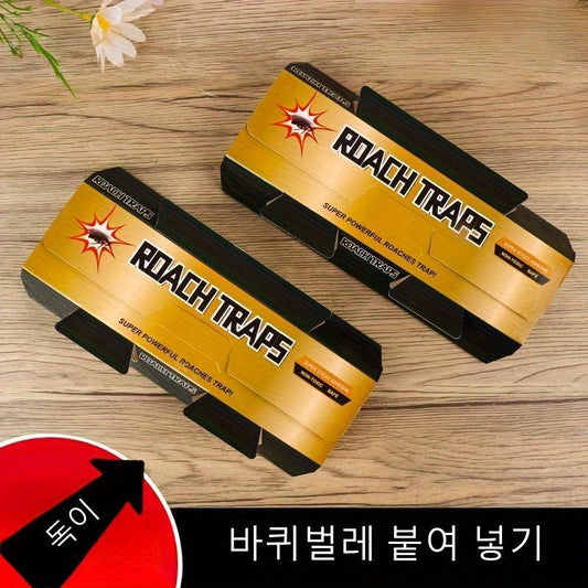 2pcs Cockroach Pest Paste Board Sticky Non toxic Cockroach House Indoor Glue Tra