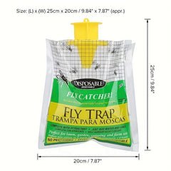 Disposable Fruit Fly Trap Non-toxic Fly Catcher Outdoor Insect Trap