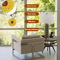 36pcs Sunflower Window Fly Traps Indoor Sticky Insect Trap