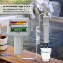 Handy Portable Swimming Pool pH Meter Water Monitor - Chlorine Tester