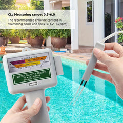 Handy Portable Swimming Pool pH Meter Water Monitor - Chlorine Tester
