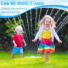 Pool Waterfall Fountain w/ 2 Adjustable Heads
