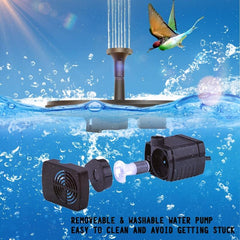 Solar Fountain Pump For Bird Bath Upgraded Solar Powered Fountain Pump