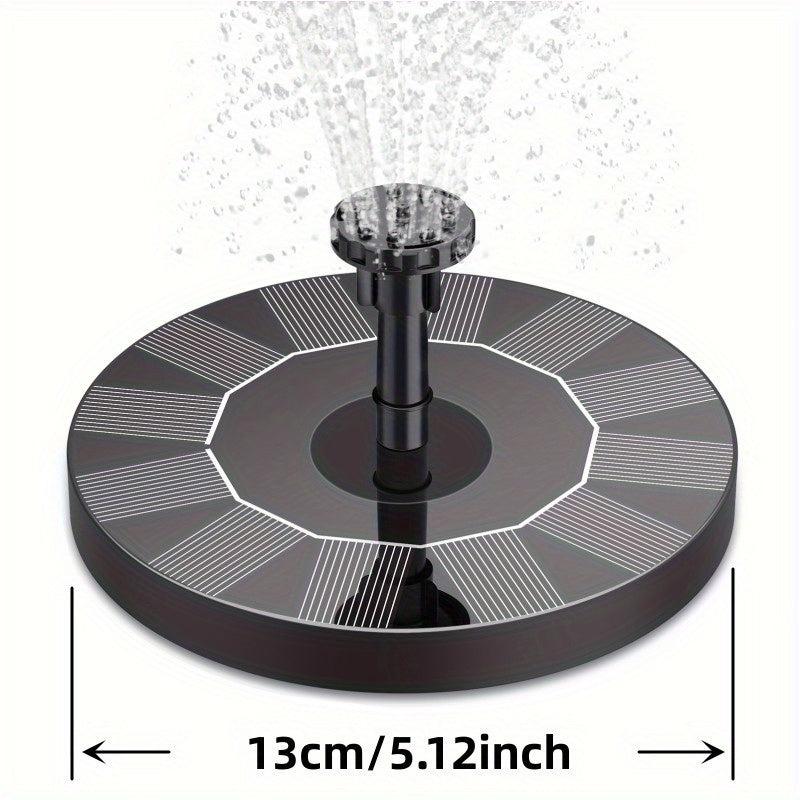 Solar Bird Bath Fountain w/ 6 Nozzles & 1500mAh