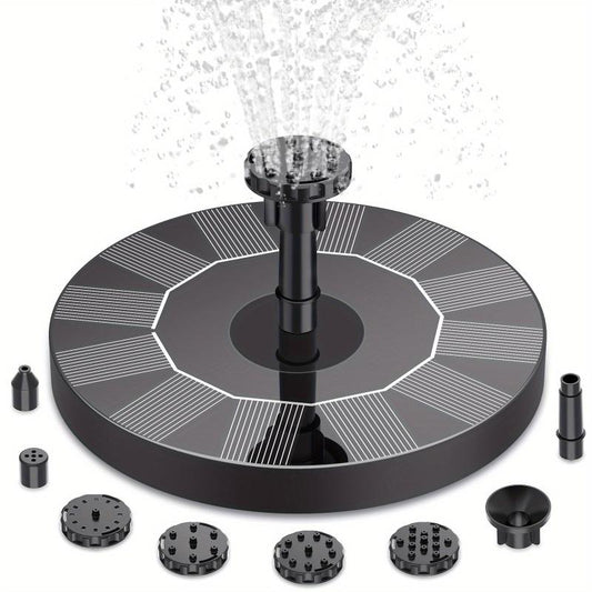 Solar Bird Bath Fountain Pump Upgrade 3 5W Solar Fountain With 6 Nozzles
