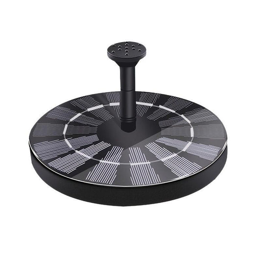 Circular Solar Fountain Outdoor Pool Bird Bath Courtyard Garden Fountain