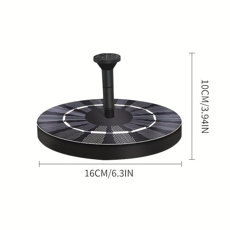Circular Solar Fountain Outdoor Pool Bird Bath Courtyard Garden Fountain