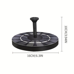 Circular Solar Fountain Outdoor Pool Bird Bath Courtyard Garden Fountain