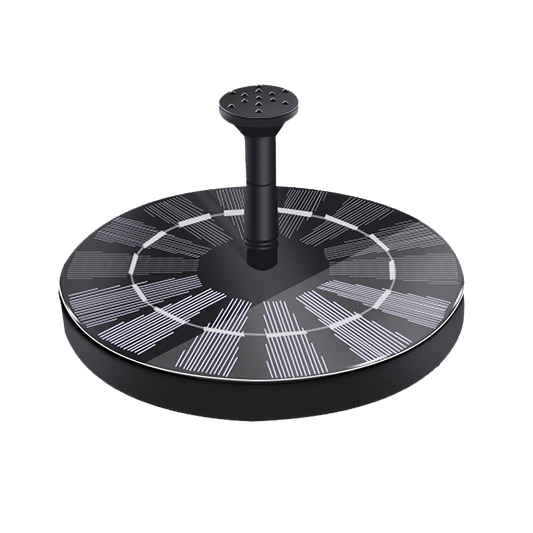 Circular Solar Fountain Outdoor Pool Bird Bath Courtyard Garden Fountain