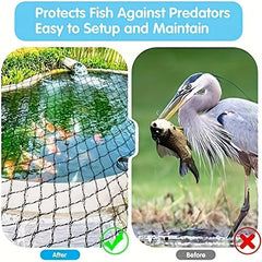 Heavy Duty Pond Net Kit 4.57x6.1m, Pool Protection Net, Skimmer Net