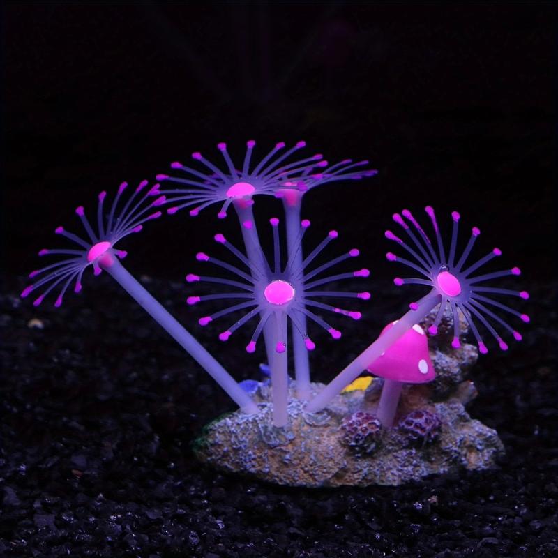 Silicone Coral Plants Underwater Aquarium Ornament Lifelike Decor