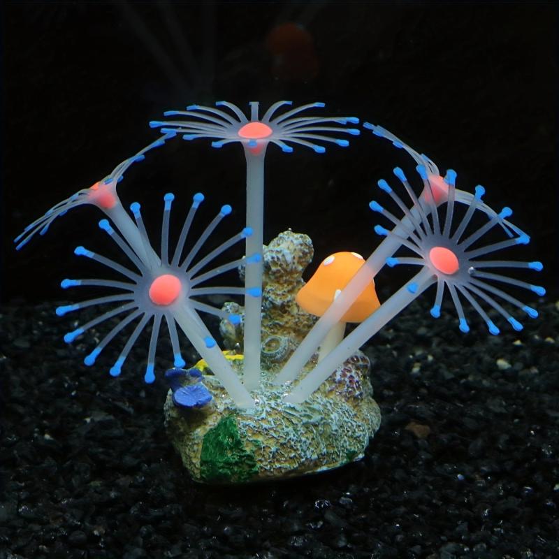 Silicone Coral Plants Underwater Aquarium Ornament Lifelike Decor