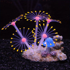 Silicone Coral Plants Underwater Aquarium Ornament Lifelike Decor