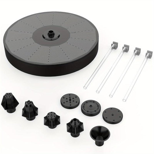 3.5W Solar Fountain For Bird Bath - Upgraded Pump with 6 Nozzles