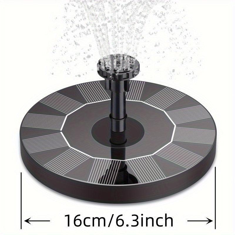 5W Solar Fountain Pump with 6 Nozzles for Bird Baths Ponds Gardens Fish Tanks