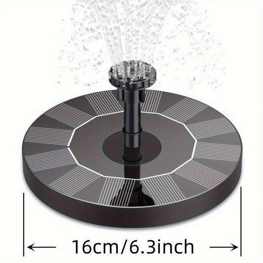 5W Solar Fountain Pump with 6 Nozzles for Bird Baths Ponds Gardens Fish Tanks