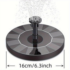 5W Solar Fountain Pump with 6 Nozzles for Bird Baths Ponds Gardens Fish Tanks