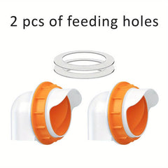 2pcs Automatic Poultry Feeder Waterproof Rodent Resistant