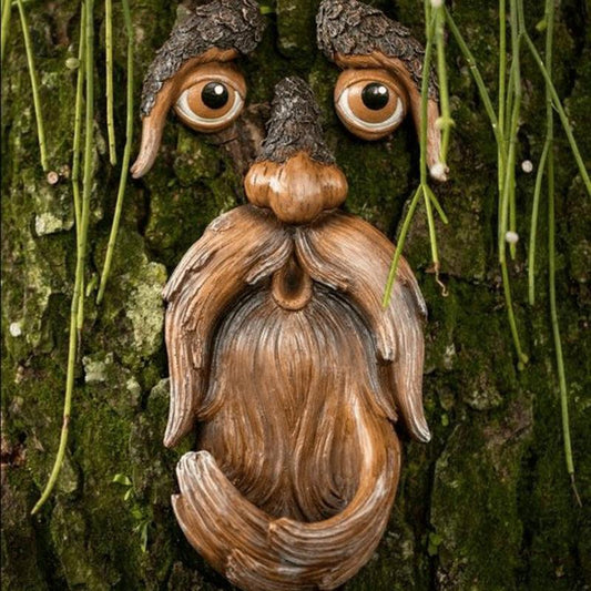 Handcrafted Resin Tree Monster Bird Feeder Decoration