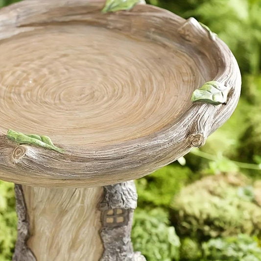 Resin Bird Bath Wild Bird Feeder Garden Decoration
