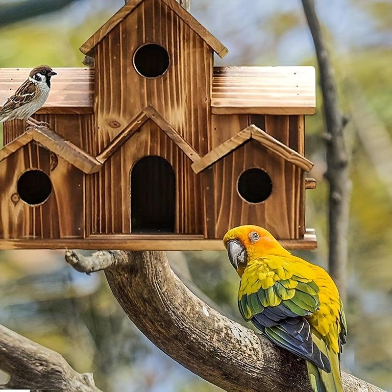 Wooden Bird Feeder Garden Decor Yard Farm Hummingbird Fall Decor