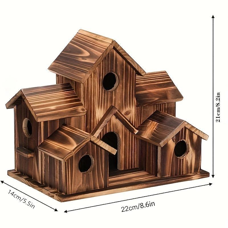 Wooden Bird Feeder Garden Decor Yard Farm Hummingbird Fall Decor