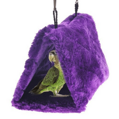 Plush Bird Hammock Snuggle Bird Cage Hanging Hut Parrot Plush Snuggle