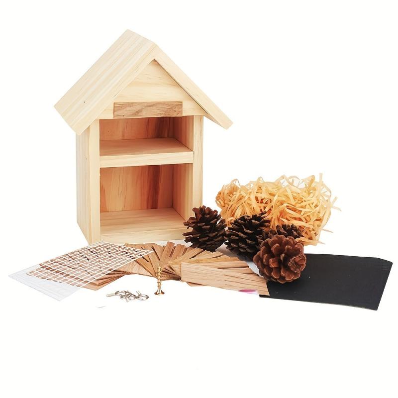 Classical Cedar Insect House For Back Yard Solid Wood Construction