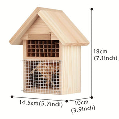 Classical Cedar Insect House For Back Yard Solid Wood Construction
