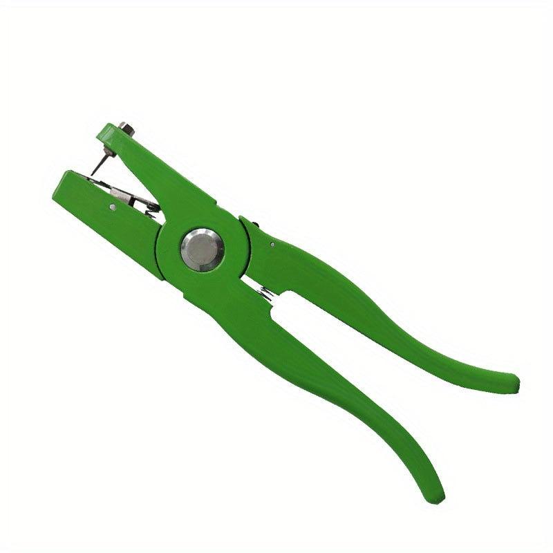 Livestock Ear Tag Pliers Universal Applicator Green