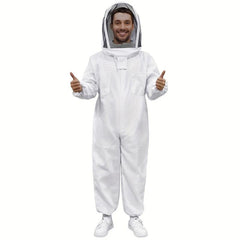 Professional Beekeeping Suit with Ventilated Veil Hood