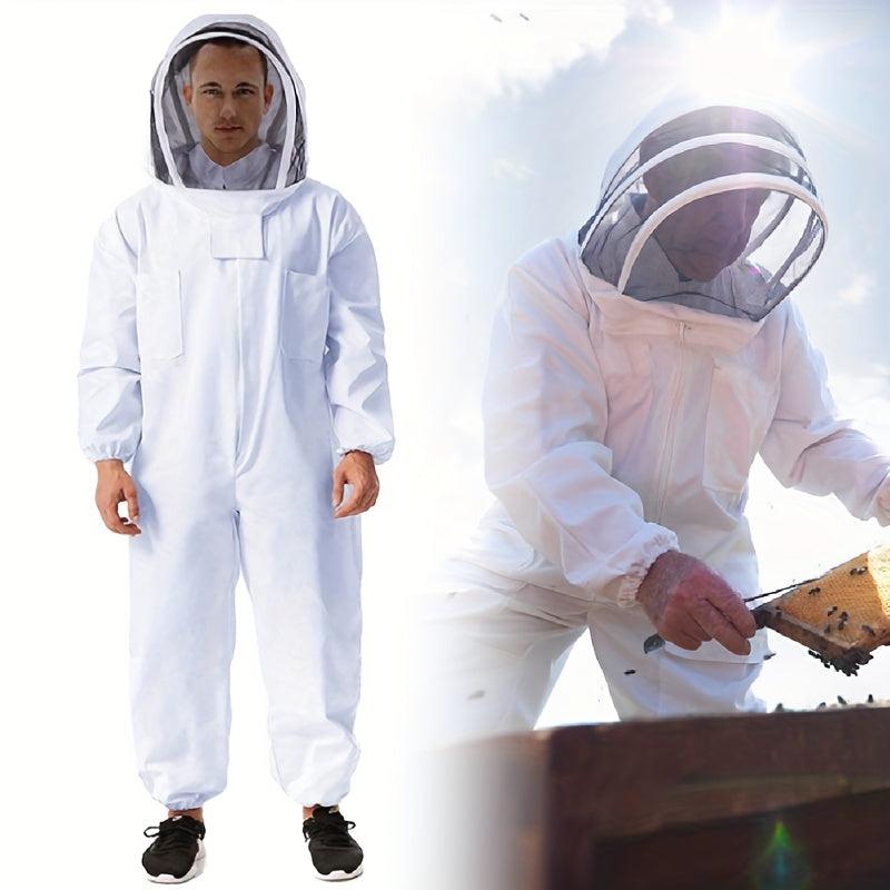 Professional Beekeeping Suit with Ventilated Veil Hood