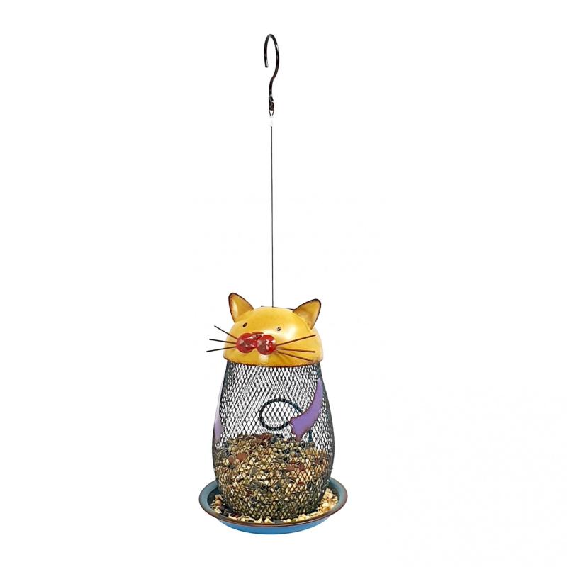 Solar-Powered Hanging Bird Feeder for Cats & Birds
